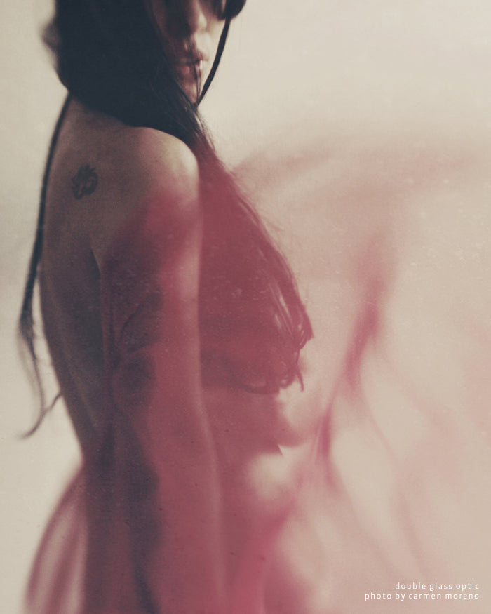 Lensbaby Double Glass optic self portrait photography Carmen Moreno
